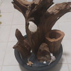 Large Decorative Tabletop Driftwood Fountain 