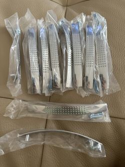 10pcs Chrome Cabinet Pulls Drawer Handles Hardware 128mm