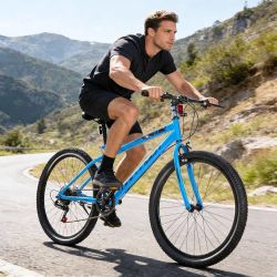 K584 $115  26-Inch Mountain Bike for Adult, 7-Speed MTB Bicycle with Dual V Brakes, Outdoor Cycling Bike, Adjustable Ergonomic Seat, Suitable for Men 