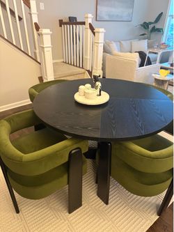 Black dining table
