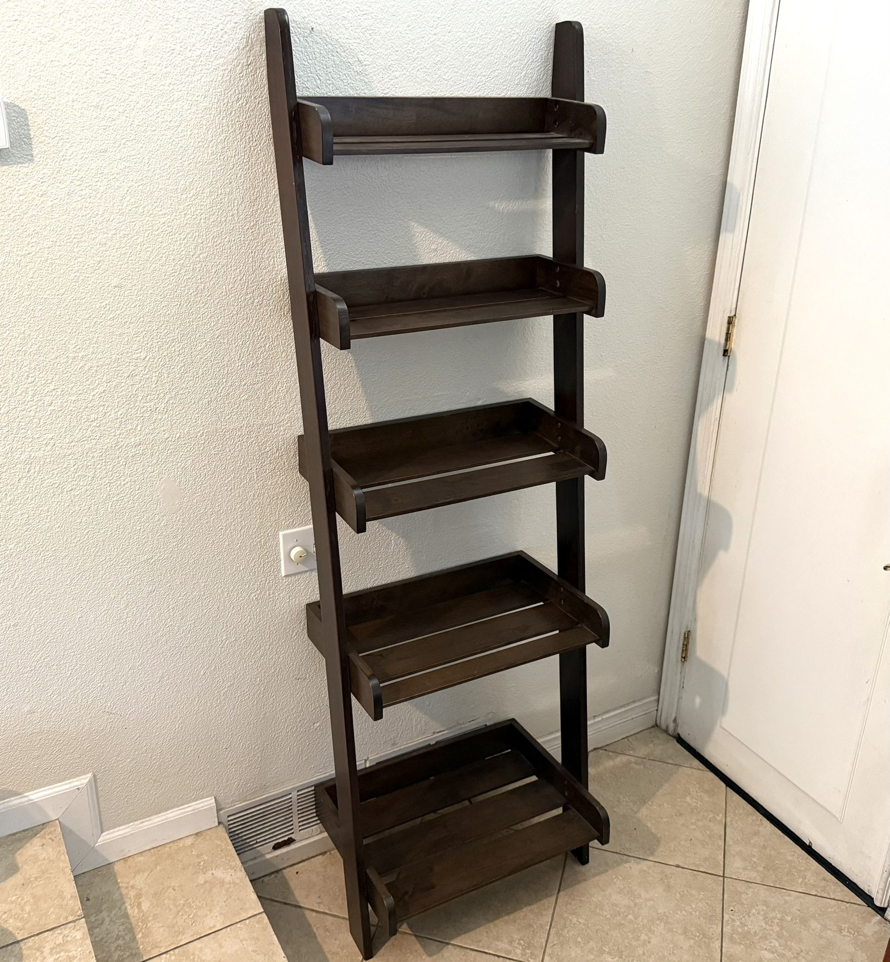 Leaning Ladder 5-Tier Shelf
