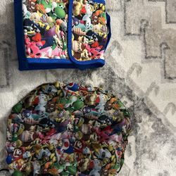 Mario Lunch Bag And Backpack Sack 