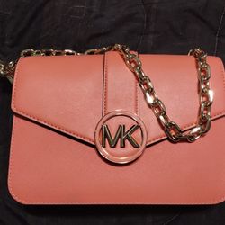 pink Michael Kors shoulder handbag