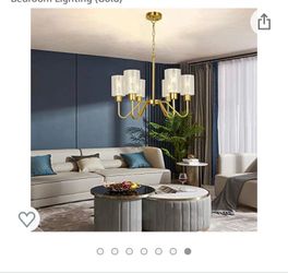 BAODEN 6 original price $380Lights Brushed Brass Mid Chandelier Modern Sputnik Pendant Light Gold Restaurant Lights,Utility Room Chandelier,Library