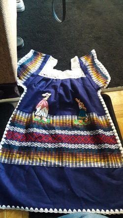 Kids size Mexican style dress