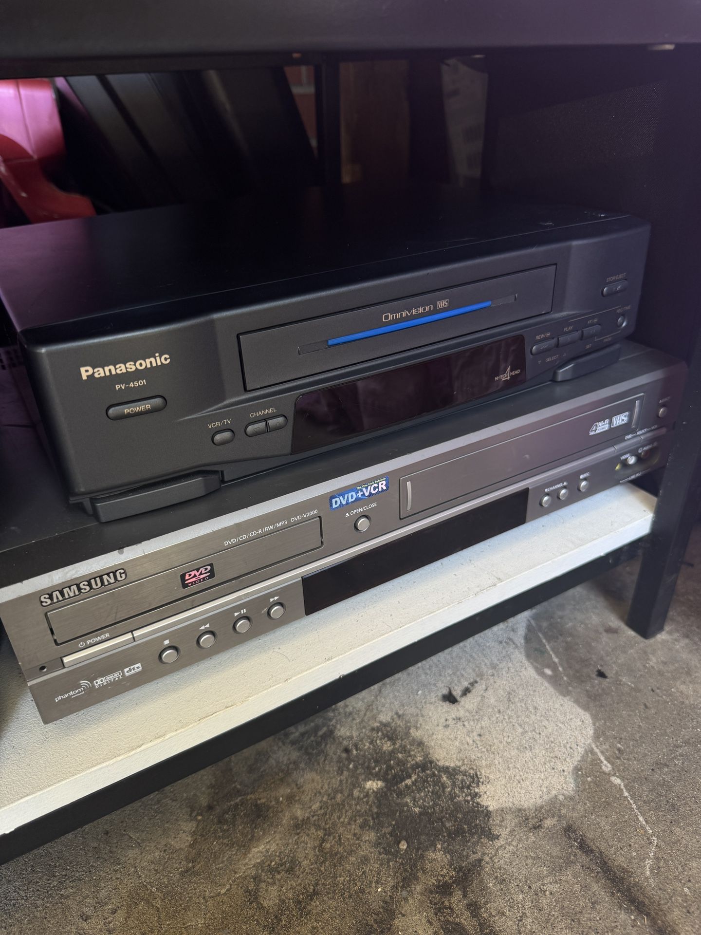 Panasonic Samsung VHS DVD Players