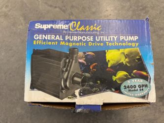 Danner Supreme Classic Mag-Drive Pump, 2400 GPH Model 24, New in Box