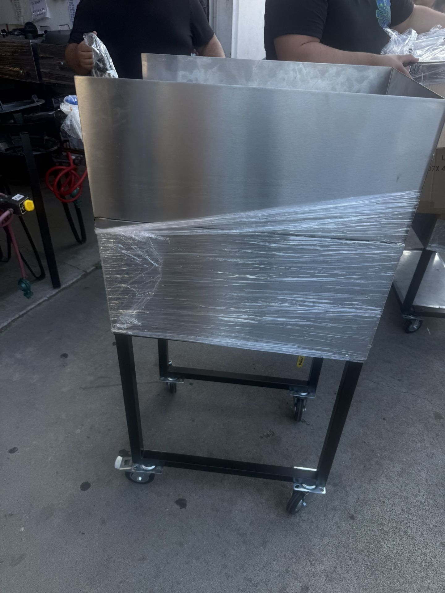 Freidora De Accero Con Protection De La Frasa Con Mangera