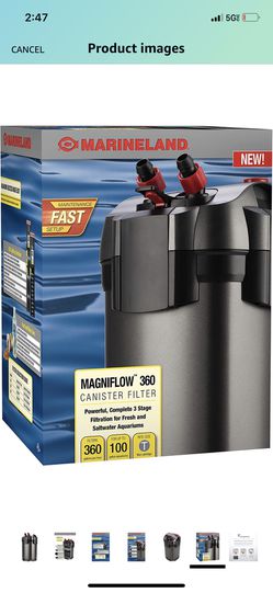 Marineland Magniflow Canister Filter For aquariums, Easy Maintenance Thumbnail