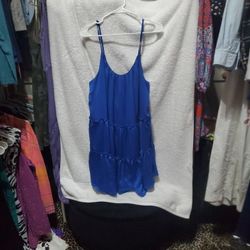 Silky Blue Sun Dress