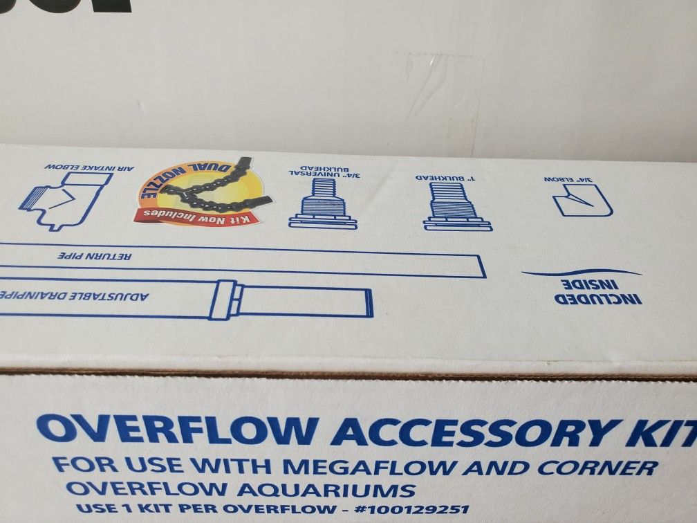 Aqueon Overflow Accessory Kit Bulkhead Plumbing Aquarium Fish Tank