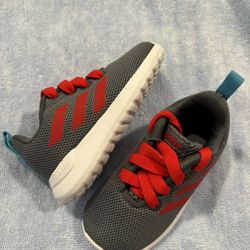 Baby Adidas Shoes - Gray And Red 