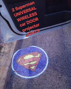 Universal Superman Wireless Car Door Projector Lights (2-Pack) Shipping Available