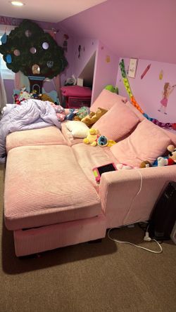 Pink sofa