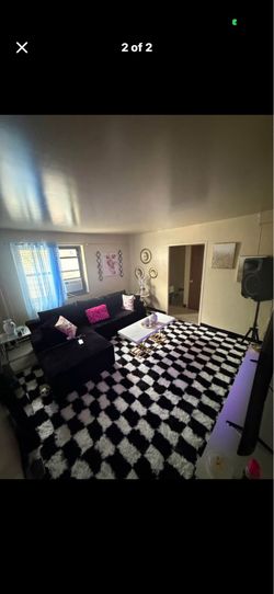 sofa and dining table