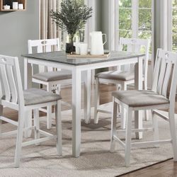 Lowell Bright Gray 5-Piece Set - Same Day Delivery - $39 Down
