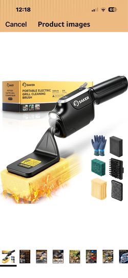 Brand New Electric Grill Cleaning Brush W/5 interchangeable heads