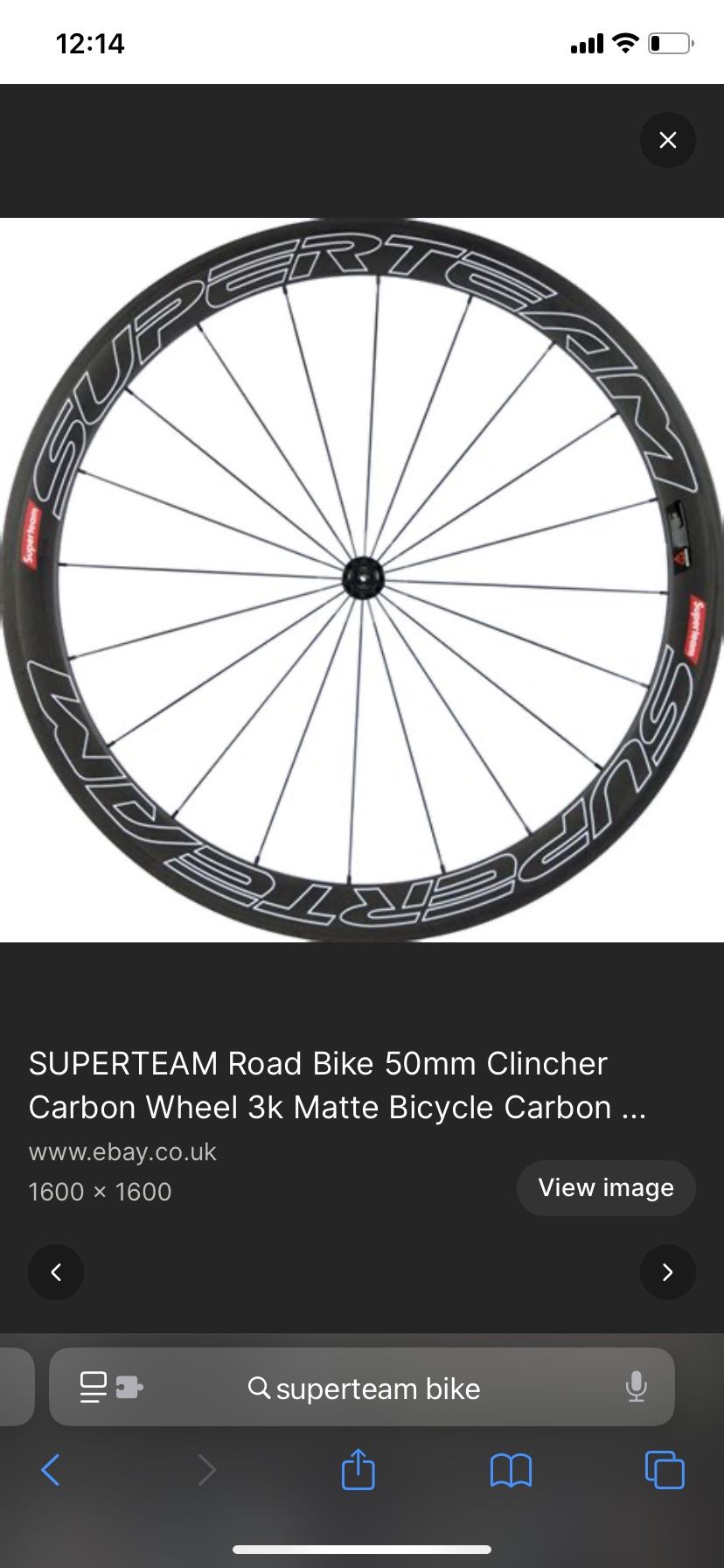 π΄ Superteam 50mm Carbon Wheelset β Brand New w/Kit