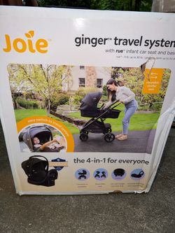Joie Ginger Travel System w/ Rue Infant Car Seat & Base – Brand New - Retail $450