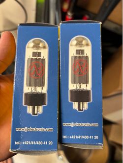 JJ electronics 6L6GC  power tubes matched set new