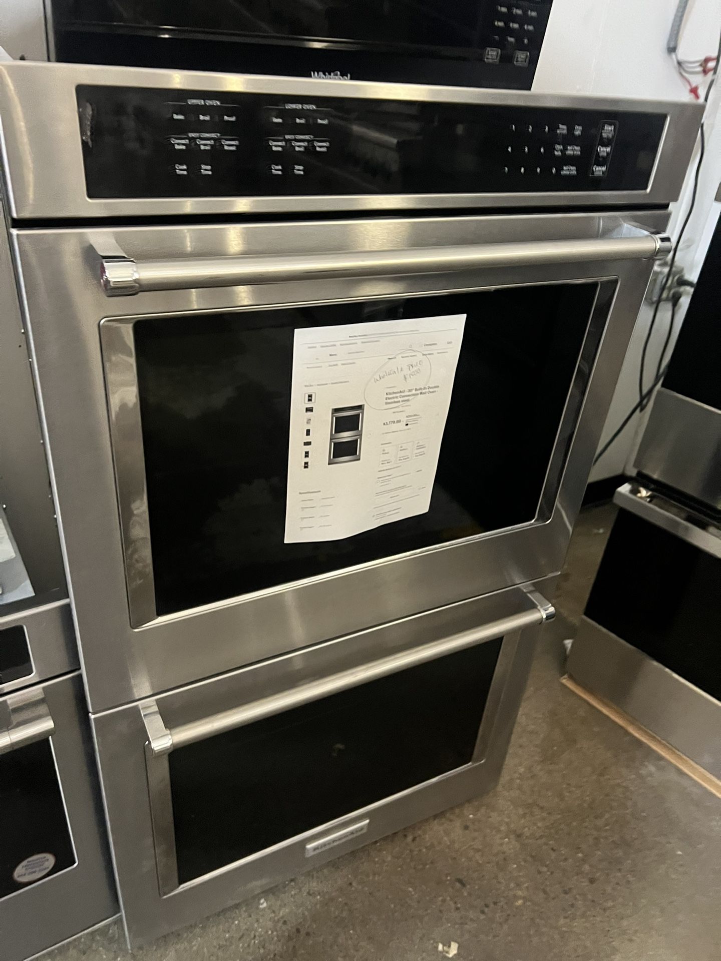 Kitchenaid Double Oven Combo 30” Stainless Steel