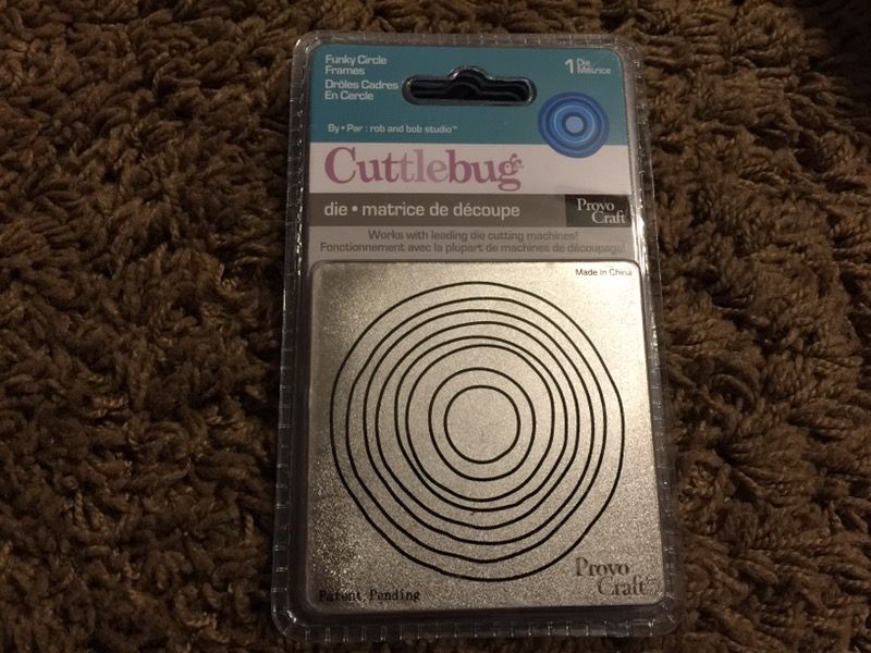 Funky circle cuttlebug die new