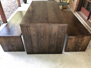 Houston Solid Wood Coffee Table In Distress Blue Finish By Bohemiana