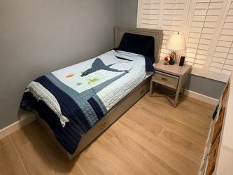 Trundle twin bed with Mattress