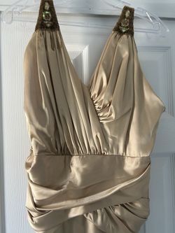 Gold Dress, Prom, Bridesmaid. Wedding 