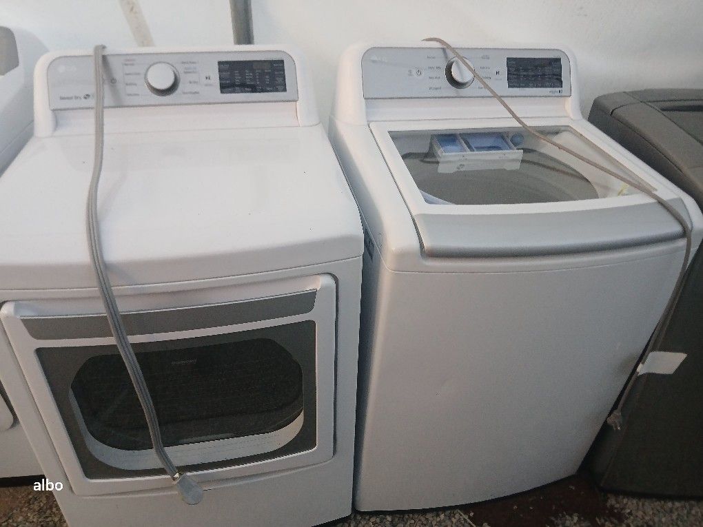 Lg Washer And Dryer Set Electric Topload