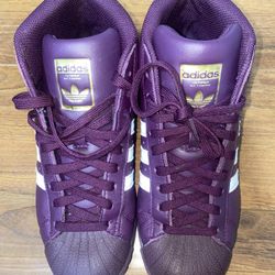 adidas Pro Model Purple High Tops Size 6