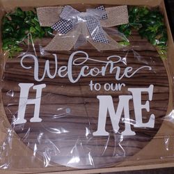 Jollylife Interchangeable Seasonal Welcome Sign 