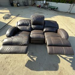 Electric Sofa Recliner Leather 