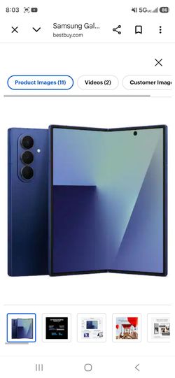 cell phone. navy blue, galaxy flip z fold 6
