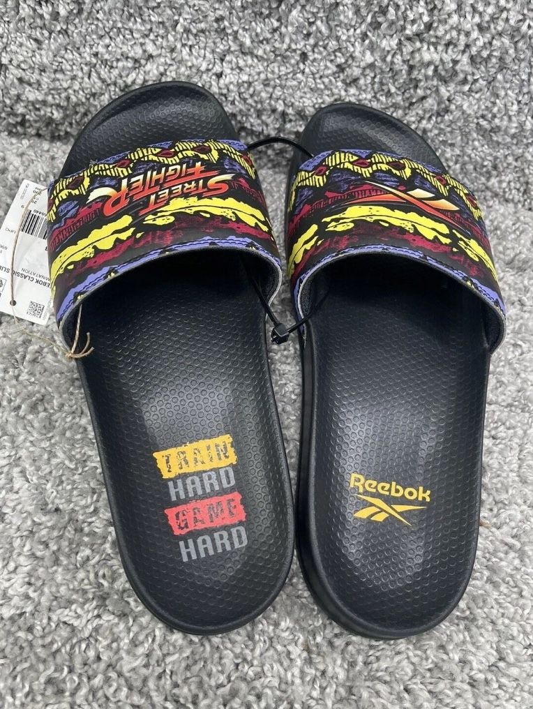 Reebok Street Fighter Classic Slide Sandals HP2208 US 11 Men Brand New With Tags