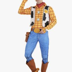 Men's Disney Deluxe Woody Toy Story Costume - Adult Sheriff Woody Costume For Halloween