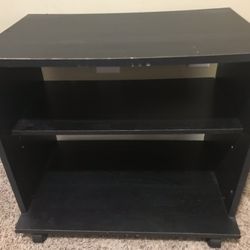 Black Shelf With Wheels