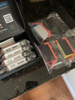 564 Ink Black + Yellow, Blue and Pink