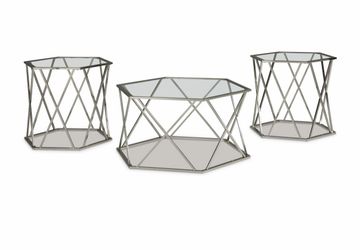 Glass tables set of 3