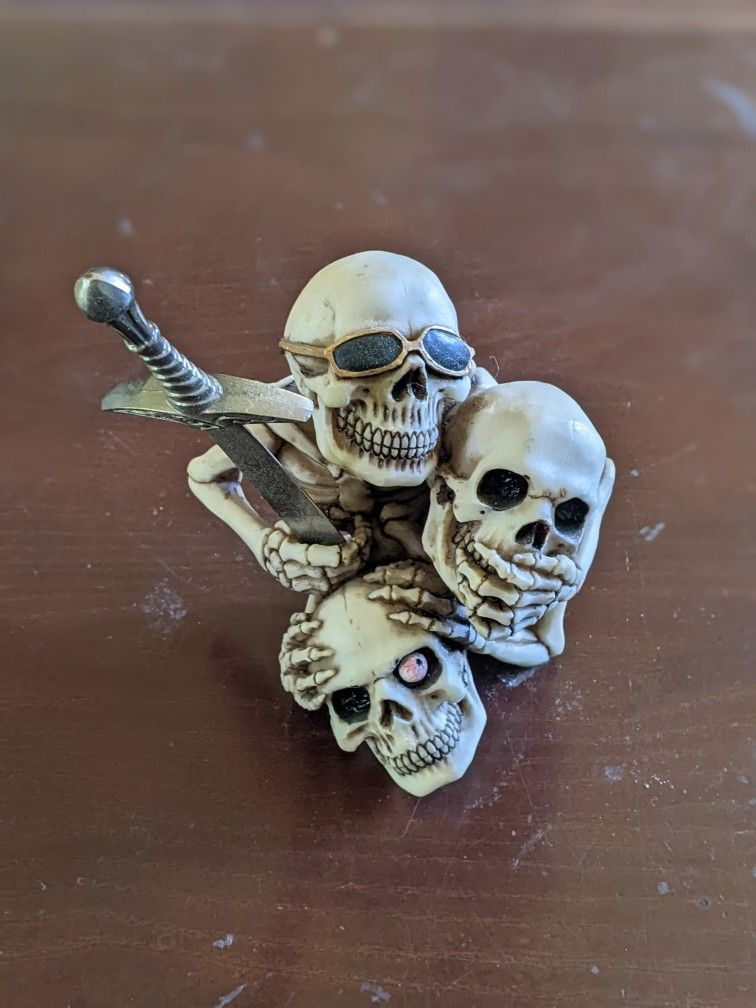 Skull Paper Weight / Letter Opener