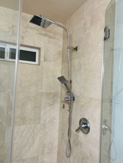 Rainfall shower head with handheld combo