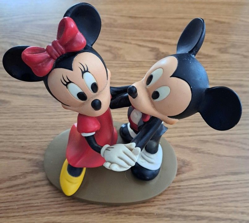 Minnie Mickey Mouse Dancing Waltz Tuxedo Collection 6" high x 6" wide