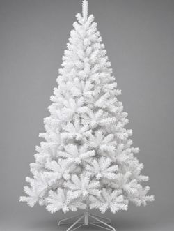 White Artificial Christmas Tree with Stand