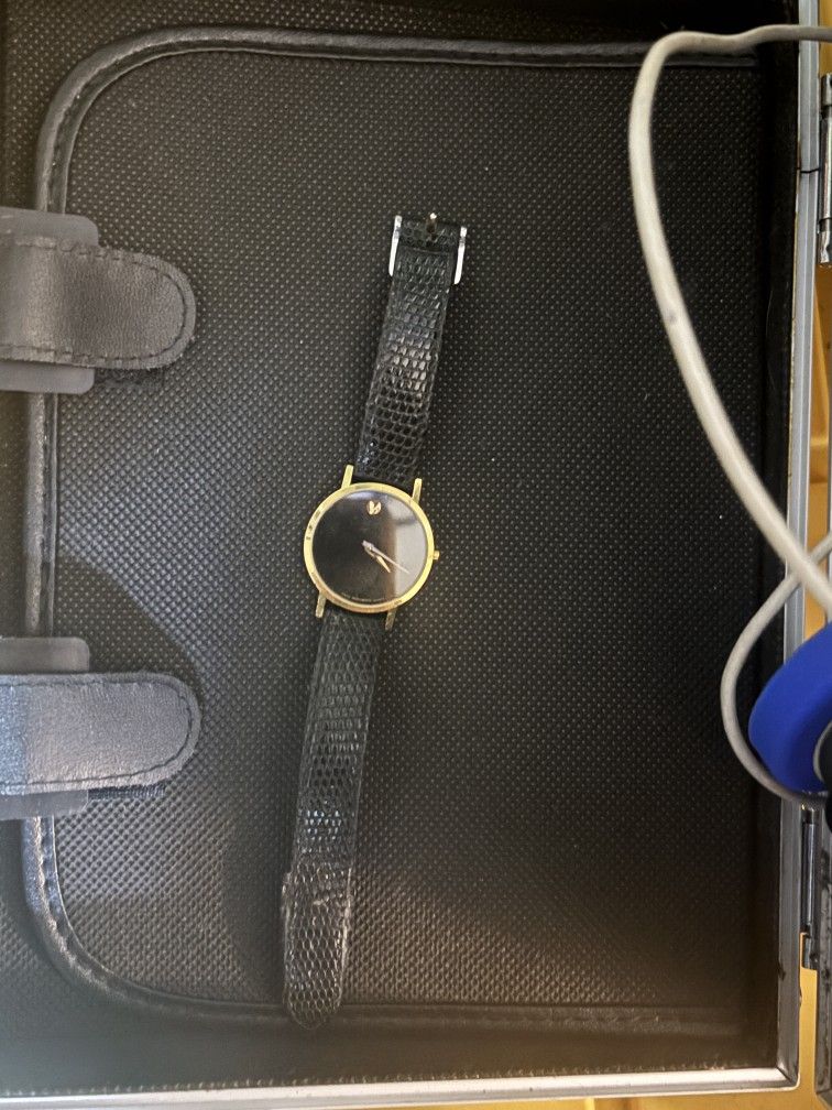 Movado Museum Gold/Black Watch