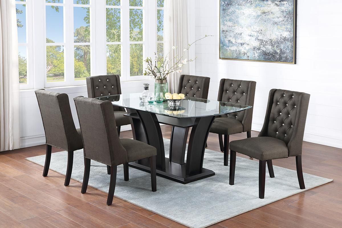 Brown Dining Table Set