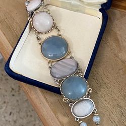 Pulsera Stainless Piedras Joyería Antigua 