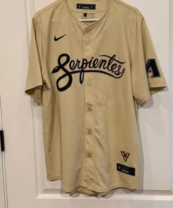 Nike Arizona Diamondbacks Serpientes MLB Baseball Jersey Beige Men's Size L