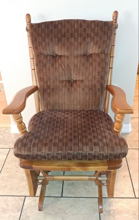 Towne Square Solid Maple Wood Glider Rocker