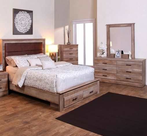 Queen bed frame. Dresser. Mirror and one night stand. 3CW