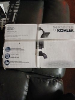Shower set mate black finish